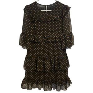 MADEWELL Waterlily Heart Dress Ruffled Layers Size 0